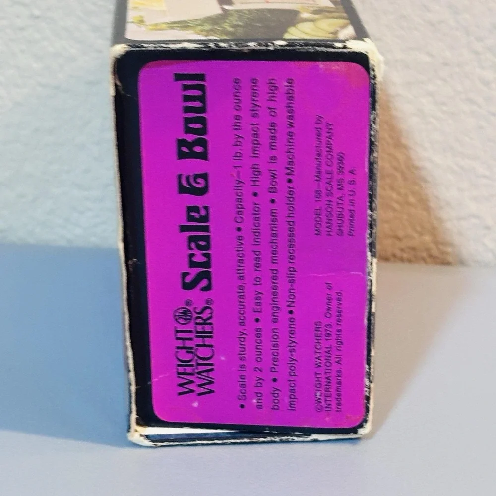 Weight Watchers 1973 Scale And Bowl‎ New In Box Works Great